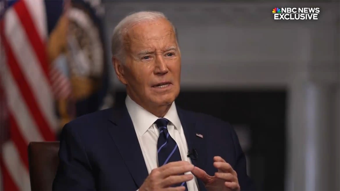 Biden Tells NBC’s Lester Holt: ‘I’m On The Horse’ Despite Democratic Doubters