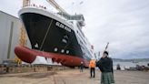 Cheers as MV Glen Rosa ferry launched in Port Glasgow