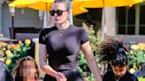 Khloe Kardashian shows off curves in workout gear while out with True