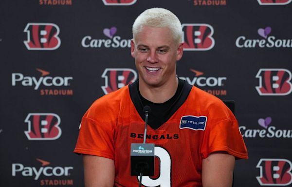 Watch: Joe Burrow Explains New Hair, Asks Bengals Fans to Help in Bet With BJ Hill