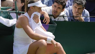 Más problemas para Paula Badosa en Wimbledon