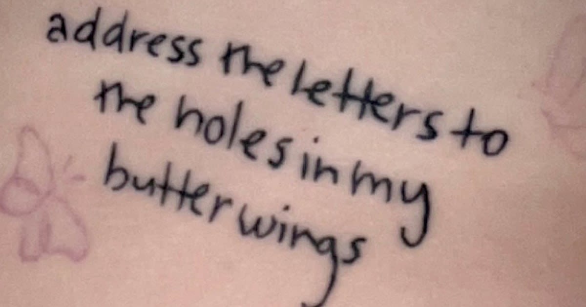 Olivia Rodrigo responds to fan who got a lyric tattooed with a major typo