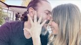 Kaley Cuoco announces she’s engaged to Tom Pelphrey by flashing sparkler