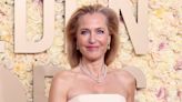 Gillian Anderson wears dress embroidered in vaginas for 2024 Golden Globes