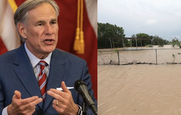 Greg Abbott visits Conroe for update on recovery efforts after destructive flooding in SE Texas