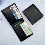 PU錢包 短款男士錢夾 RFID信用卡夾 商務通勤卡包皮夾滿599免運