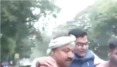 SP MP Ram Gopal Yadav gets VIP lift to Parliament amid Delhi deluge. Watch