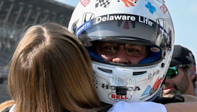 At the Indy 500, Marcus Ericsson gets support from his wife, Iris