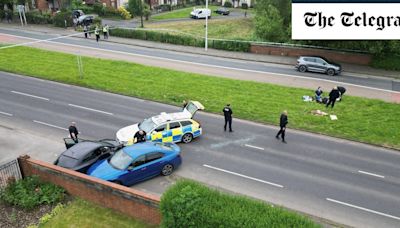 Police officer seriously injured after he was dragged under car during chase