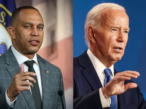 El líder demócrata Hakeem Jeffries no respalda a Joe Biden