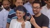 Aamir Khan, ex- wife Kiran Rao cast their vote in Mumbai