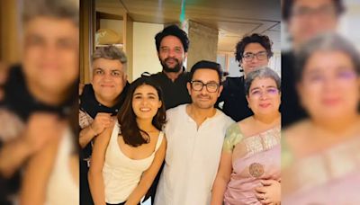 Aamir Khan-Reena Dutta, Jaideep Ahlawat And Junaid Khan At Maharaj Success Party