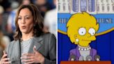 La curiosa comparación entre Kamala Harris y Lisa Simpson presidente