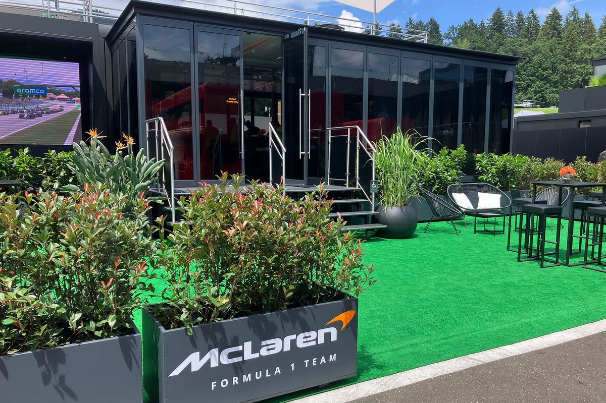 McLaren using rented motorhome as clean-up of fire-damaged F1 Team Hub continues