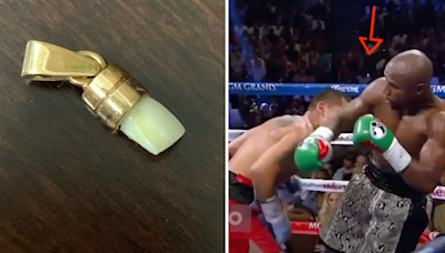 Boxer who knocked Floyd Mayweather s tooth out wears it around his neck