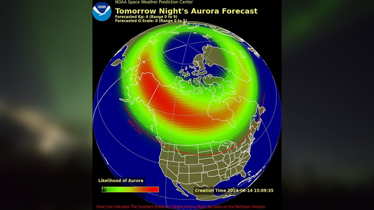 Northern Lights Forecast: Will the aurora borealis be visible over the US this weekend?