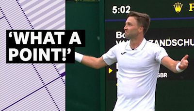 Wimbledon: Liam Broady's 'sensational' shot against van de Zandschulp