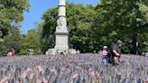 Volunteers place annual Memorial Day flag garden on Boston Common