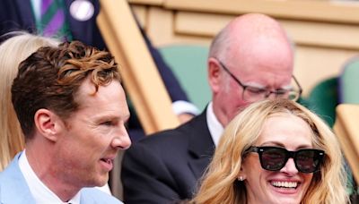 Julia Roberts and Benedict Cumberbatch among stars at men’s Wimbledon final