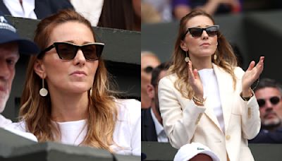 Novak Djokovic’s Wife Jelena Goes Minimalist in Cream Suit and Sleek Cat-eye Shades at Wimbledon 2024 Men’s Final