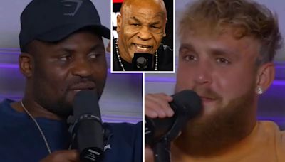 Watch Ngannou brutally tell Jake Paul what 'specimen' Mike Tyson will do to him