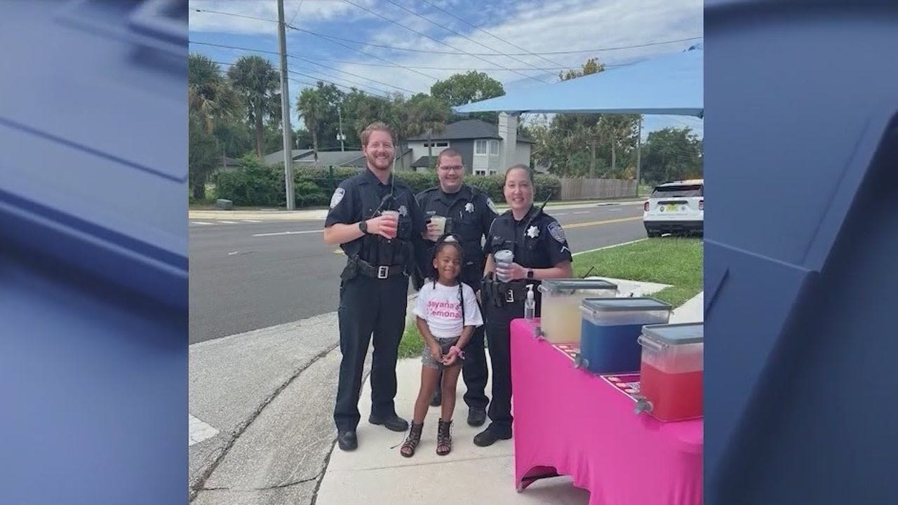 Police officers turn sour situation into sweet success for young lemonade seller