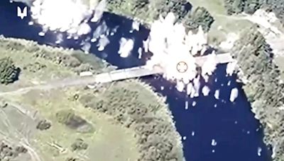 Newly released satellite images show the bridges Ukrainian strikes destroyed inside Russia