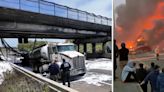 Live camera shows demolition work on fire-damaged I-95 overpass in Norwalk, Connecticut