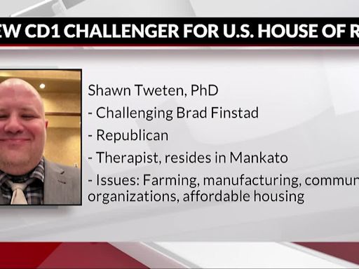 Congressman Brad Finstad faces challenger for CD1