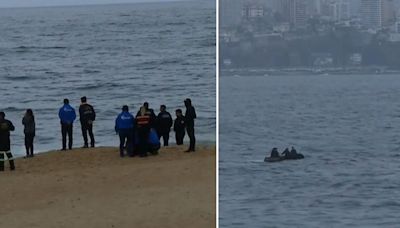 Su hermanita intentó salvarla: Desesperada búsqueda de niña de 5 años arrastrada por el mar en Viña