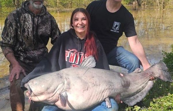 Complaints, objections swept aside as 15-year-old girl claims record for 101-pound catfish