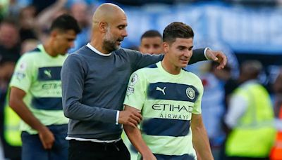 Pep Guardiola Praises Alvarez for His massive Contribution Ahead of Atletico Madrid Move