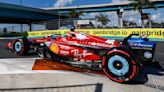 Leclerc looks to pressure Verstappen during Miami GP