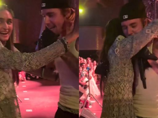 VIDEO: Javed Jaffrey's Daughter Alaviaa Hugs Justin Bieber On Stage During His Performance At Ambani Event