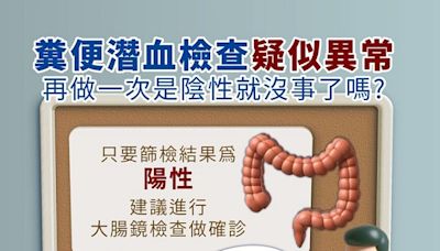 金門大腸癌篩檢異常應進行大腸鏡檢查