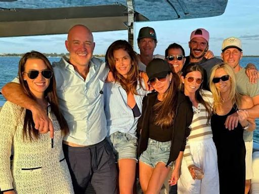 Victoria Beckham and Cindy Crawford Twin in Denim Short-Shorts While Celebrating Her 50th Birthday on a Yacht