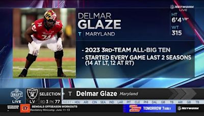 Watch: Raiders select DJ Glaze at No. 77