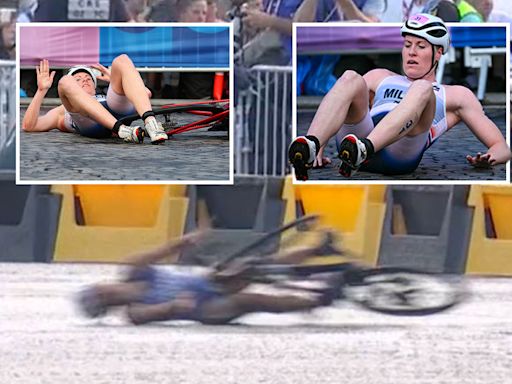Paris Olympics triathlon chaos with crashes everywhere in controversial event
