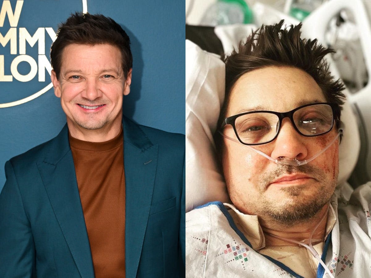 Jeremy Renner says his 'eyeball was out' during horrific snowplow accident that broke 38 bones