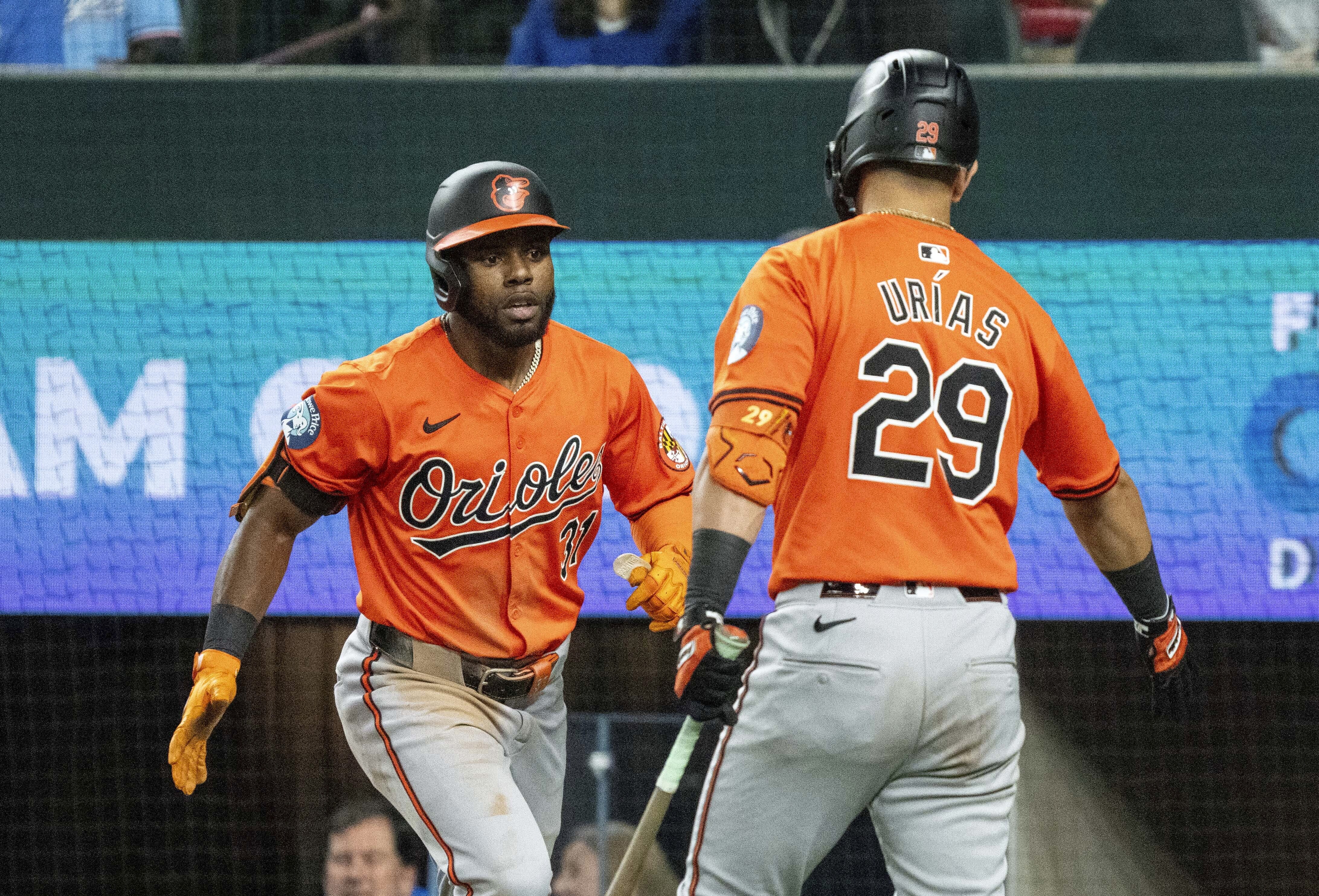 Grayson Rodriguez gets AL-best 12th win as Orioles hit 3 more homers to beat Rangers 8-4