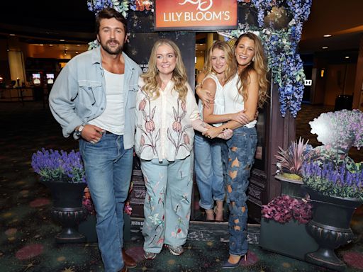 Blake Lively ‘Handmade’ Costar Brandon Sklenar’s Floral Jeans for ‘It Ends With Us’ Early Screening