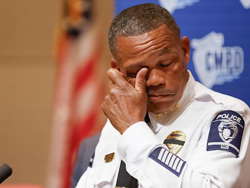 Charlotte police chief breaks down remembering 4 slain officers, says suspect had 'extensive' criminal history