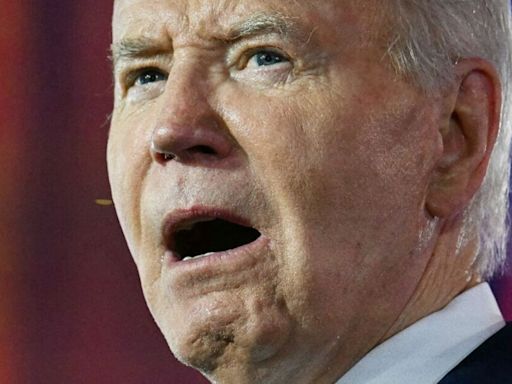 Cringe-worthy moment Joe Biden is seconds from disastrous slip up in NATO speech