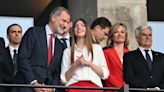 El rey Felipe y la infanta Sofía animan a la selección española en la final de la Eurocopa