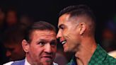Cristiano Ronaldo and Conor McGregor ringside at Joshua v Wallin fight in Saudi Arabia