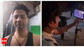 Varun Dhawan shares BTS video from the sets of 'Baby John'; says he's on a set for first time where four units are working together - See photos | - Times of India
