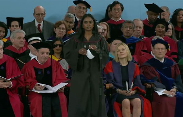 Student Speaker Dramatically Goes Off-Script at Harvard Graduation