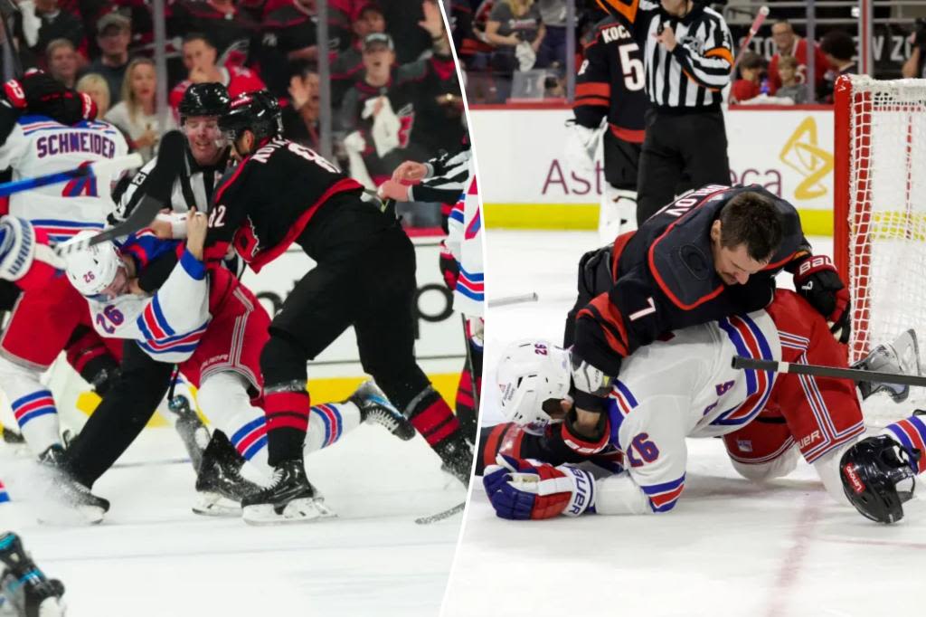 Rangers-Hurricanes nastiness carries over into Game 3