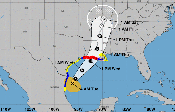 Tropical Storm Francine likely to become a hurricane. Will it make landfall in Texas?