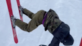 Skier Breaks All The Rules By Rolling Off Moving Chairlift